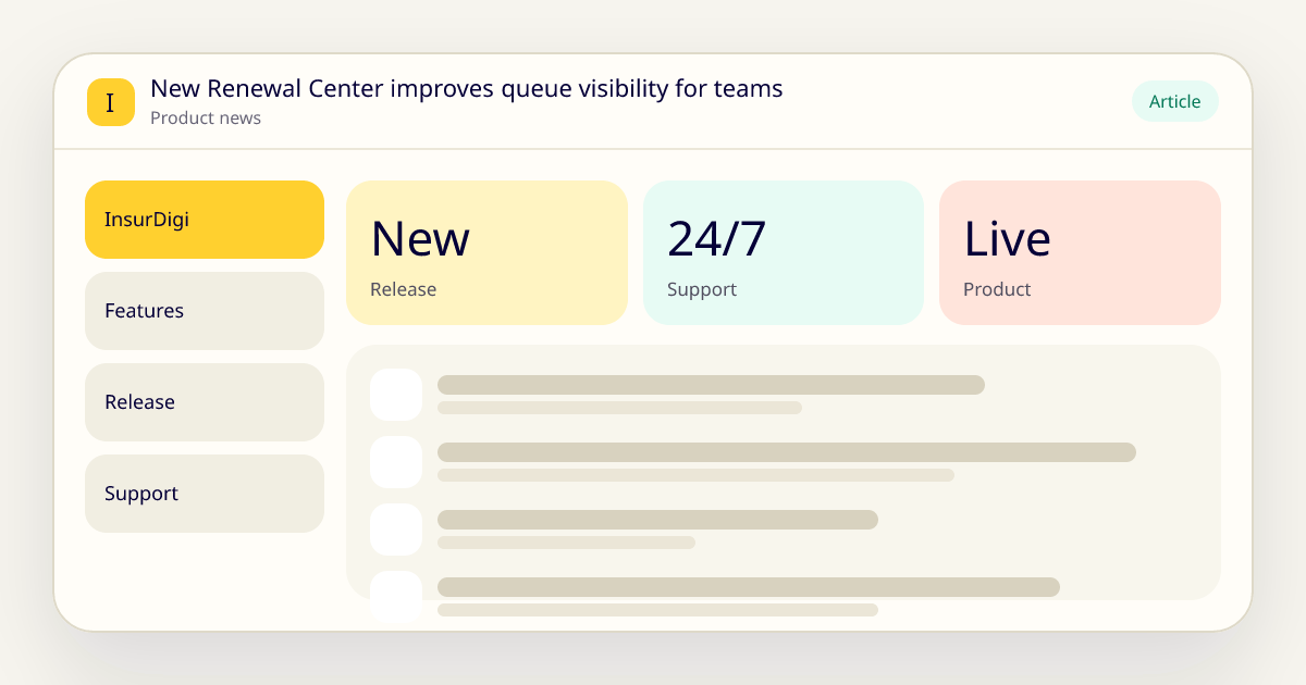New Renewal Center improves queue visibility for teams